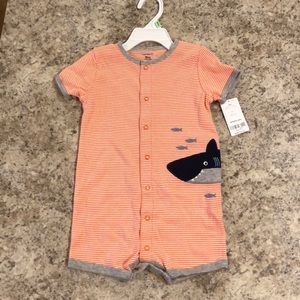 NWT Carter’s one piece shorts outfit 18 months -sharks